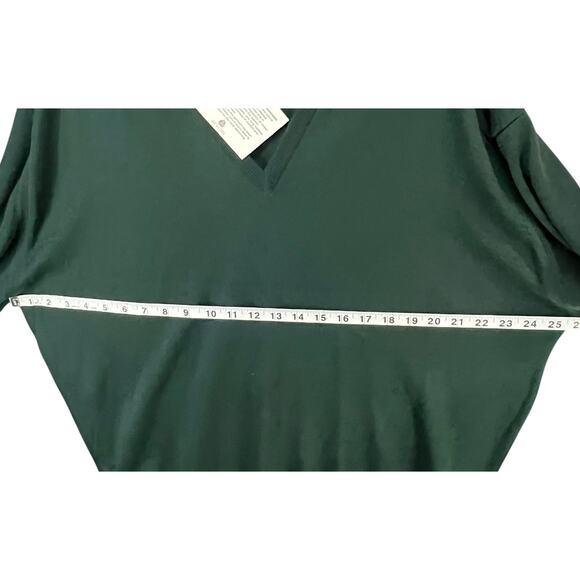 Vintage Burberrys Wool Sweater XL Green V Neck Classic Preppy Old Money England - Picture 4 of 14